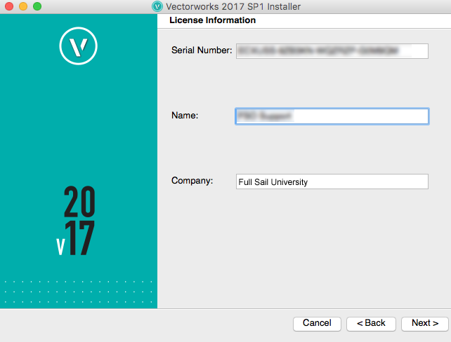 vectorworks serial number example
